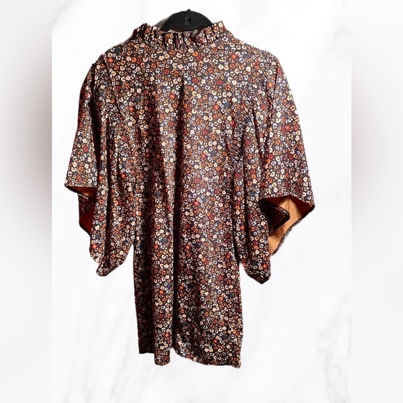 Zara Floral Mini Dress - Black, White, Yellow - Picture 2 of 6